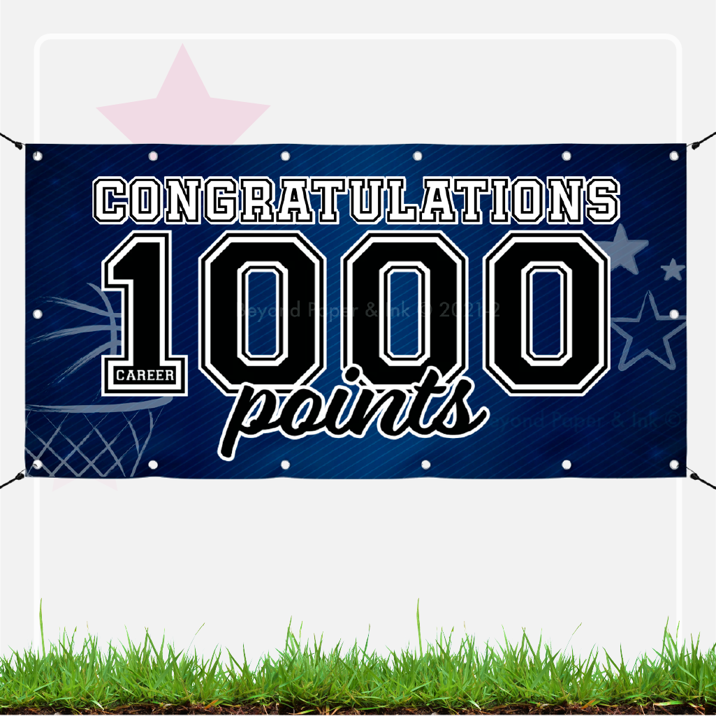 Sports Milestone Banner | Athlete Spotlight: Personalized Sports Achievement Banner