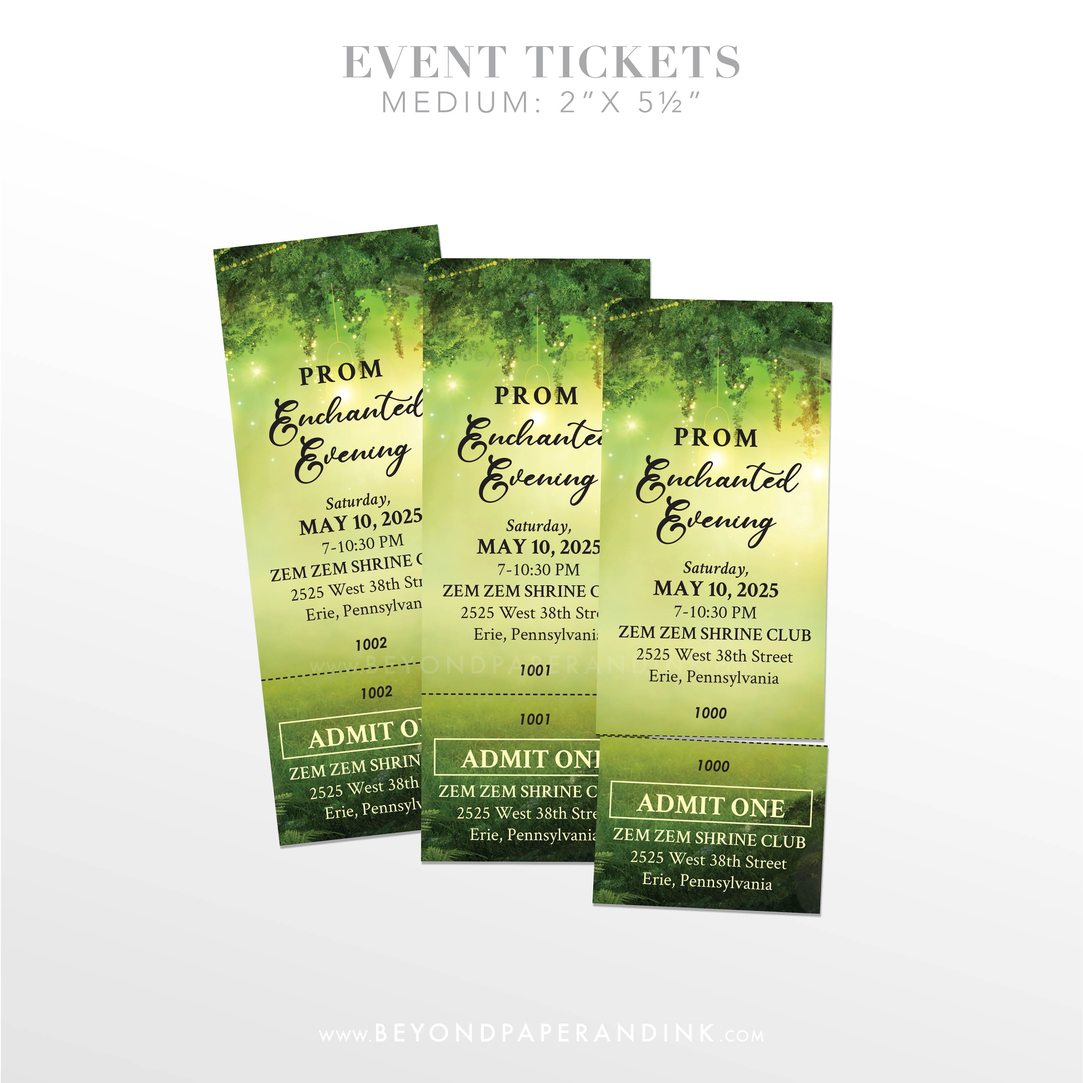 Event and Raffle Tickets