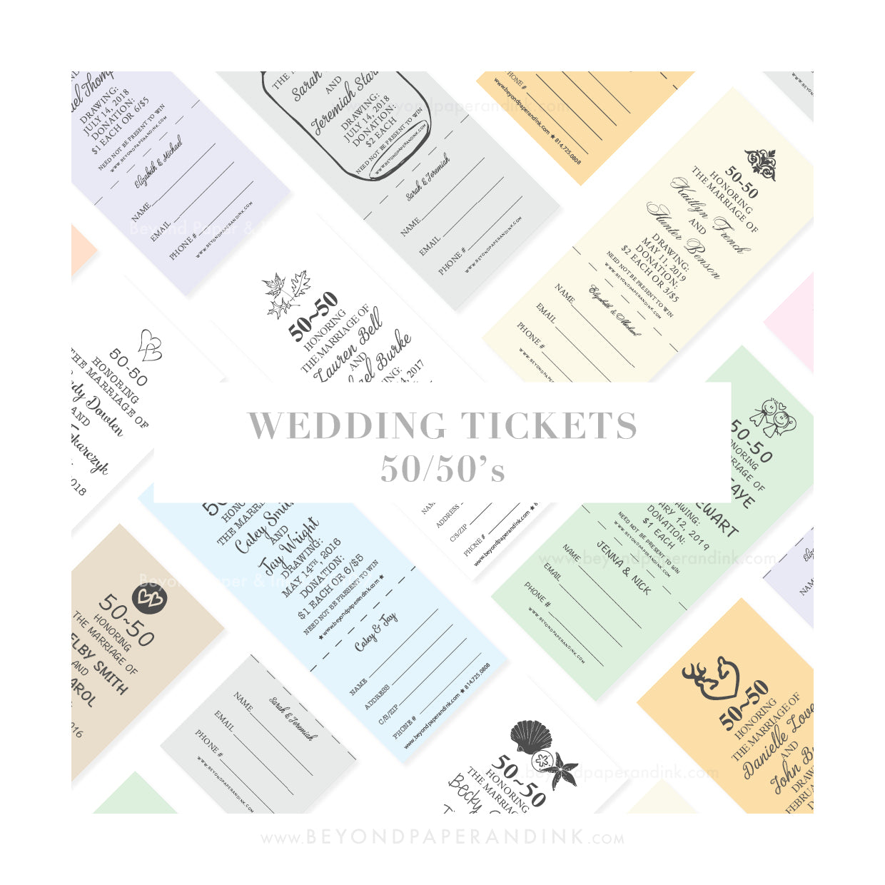 Sell tickets 2025 to your wedding